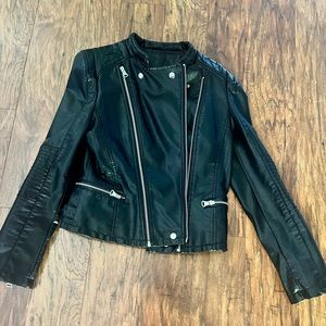 Faux leather jacket